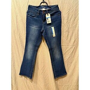 Time and Tru Women's Blue Bootcut Jeans Mid Rise Stretch Medium Wash 5-Pocket